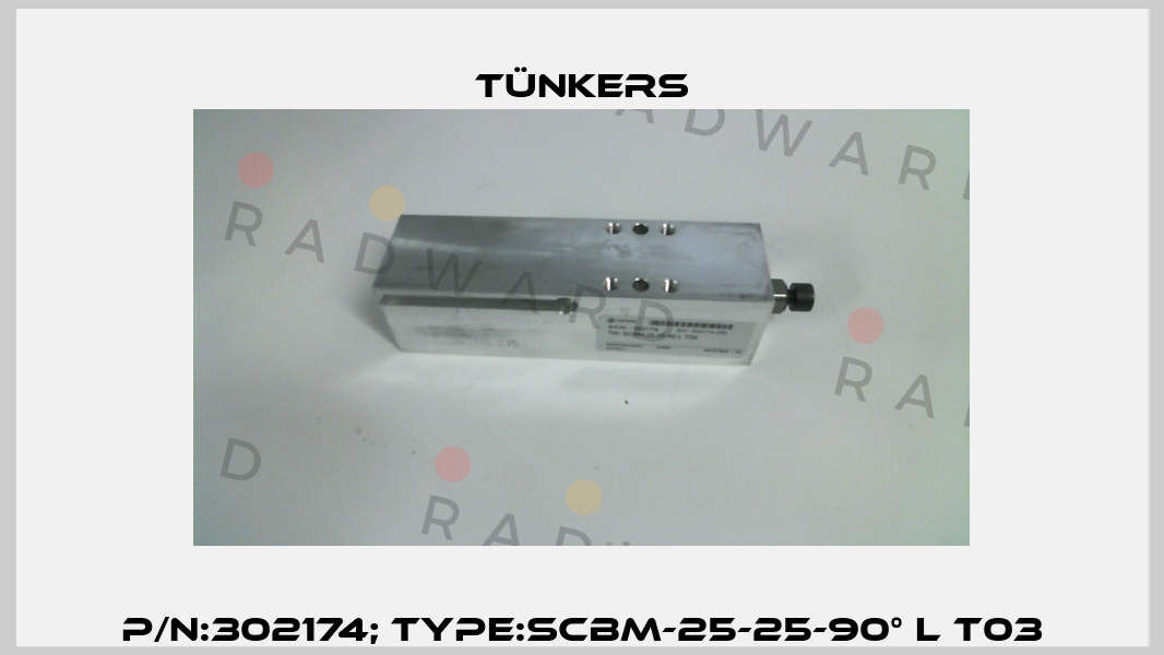 P/N:302174; Type:SCBM-25-25-90° L T03 Tünkers