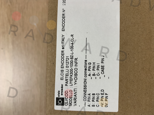 L/YEFK300-1030-BZ-L-100-4-CL-R Elcis