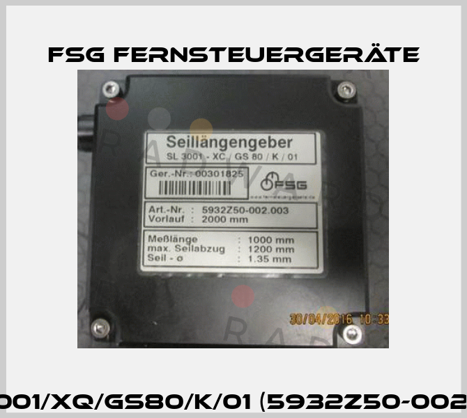 SL3001/XQ/GS80/K/01 (5932Z50-002.103) FSG Fernsteuergeräte