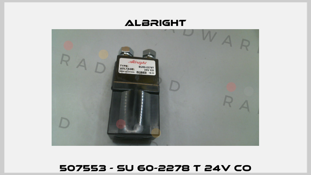 507553 - SU 60-2278 T 24V CO Albright