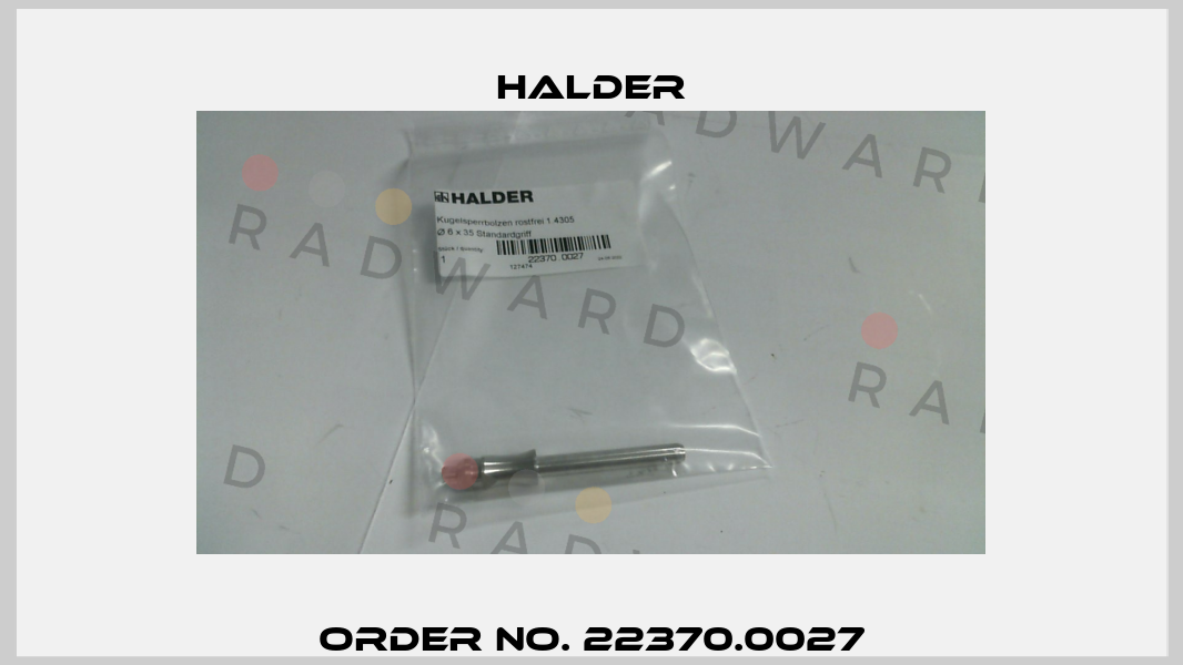 Order No. 22370.0027 Halder