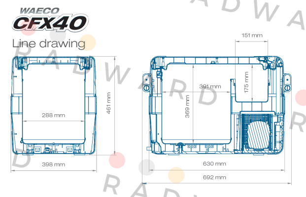 P/N: 9105304048 Type: CFX 40  Waeco