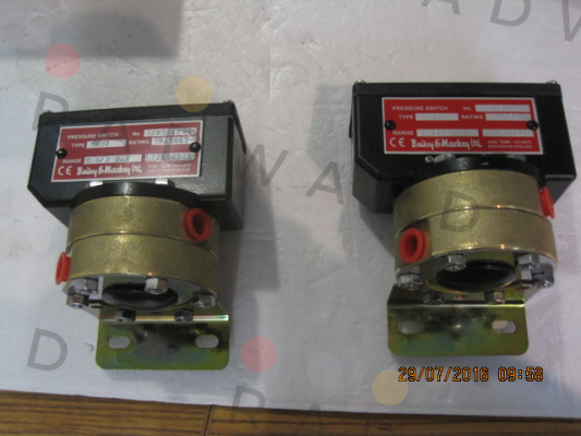 Type 1382 Differential Pressure Switch Bailey & Mackey