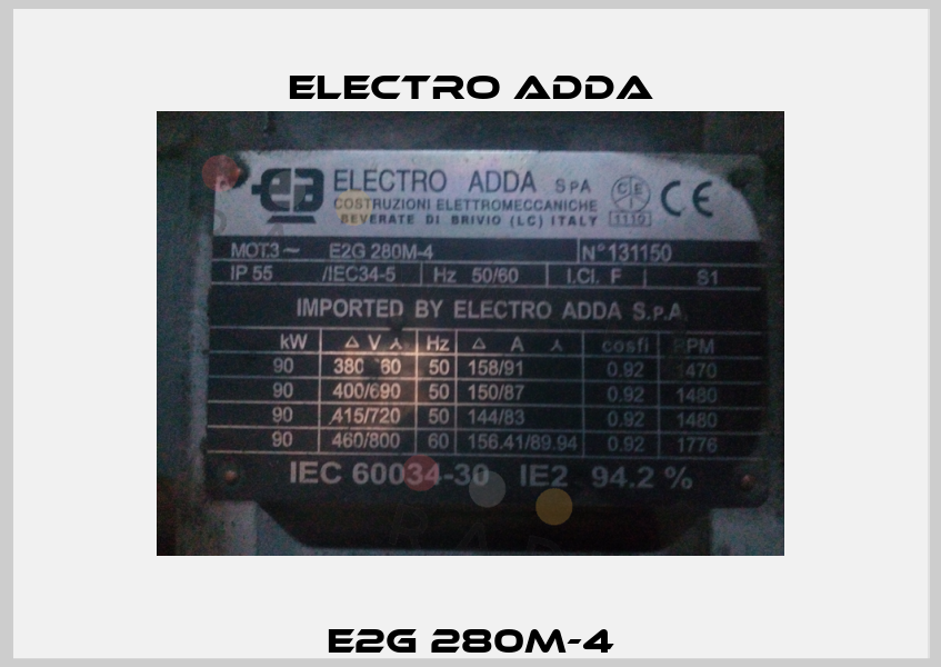 E2G 280M-4 Electro Adda