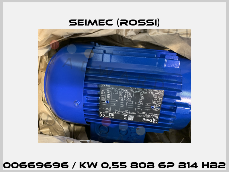 00669696 / KW 0,55 80B 6P B14 HB2 Seimec (Rossi)