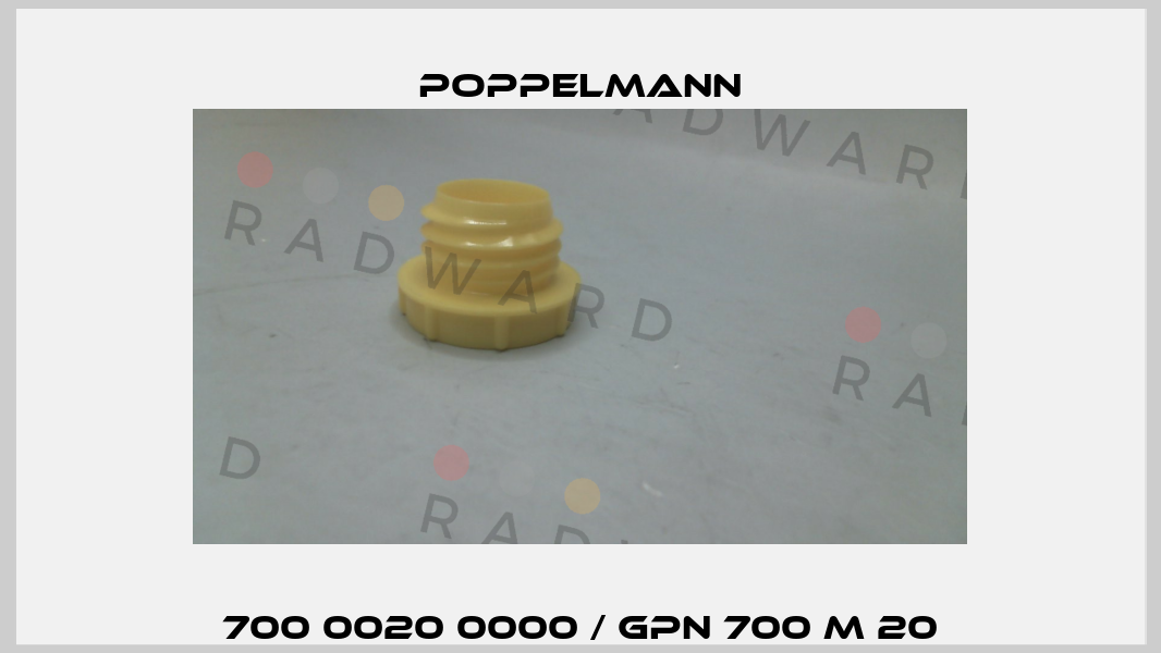 700 0020 0000 / GPN 700 M 20 Poppelmann