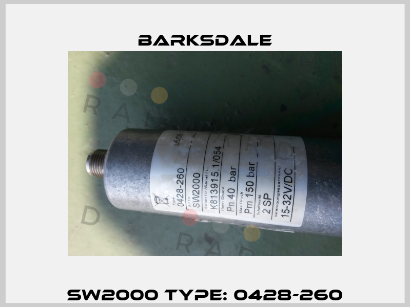 SW2000 Type: 0428-260 Barksdale