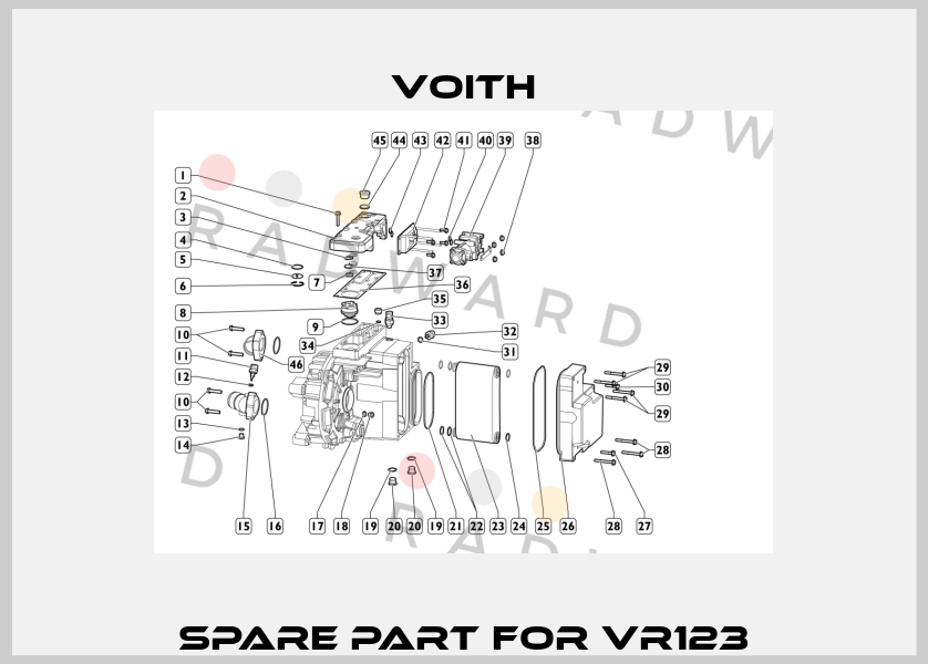 Spare part for VR123 Voith