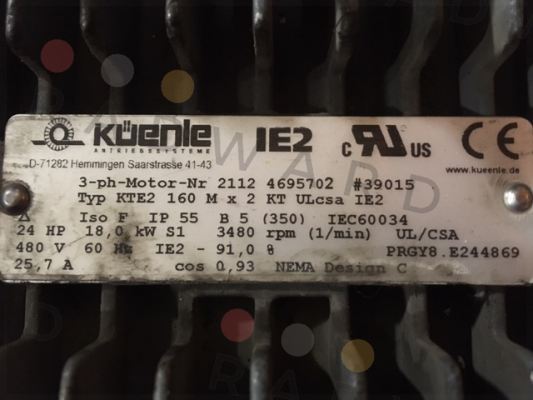 KTE2 160 M x 2 KT ULcsa IE2   OEM!!  Küenle