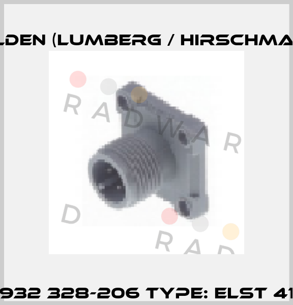 P/N: 932 328-206 Type: ELST 412 FA Belden (Lumberg / Hirschmann)