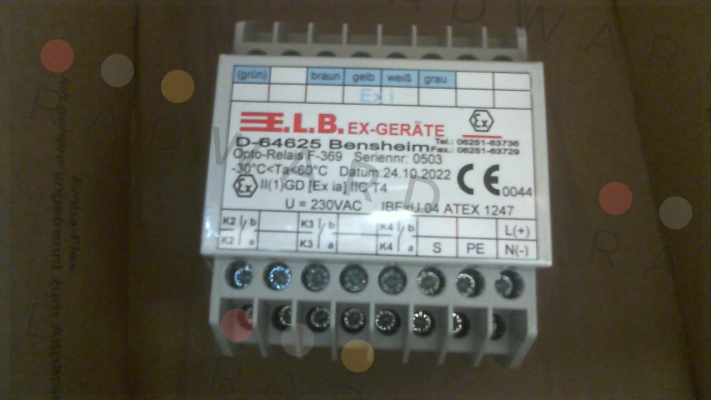 F-369/230/3400 E.L.B Ex Gerate