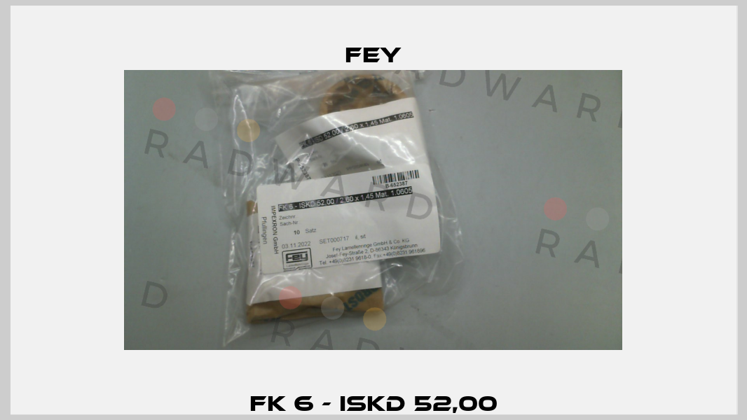 FK 6 - ISKD 52,00 Fey