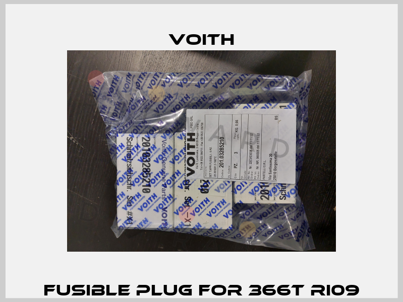 Fusible plug for 366T RI09 Voith
