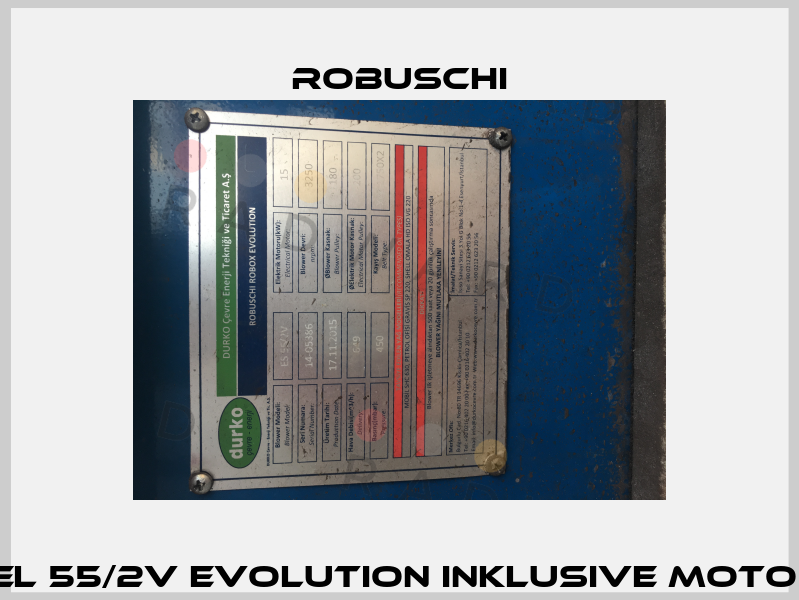 Robox EL 55/2V EVOLUTION inklusive Motor 15 kW   Robuschi