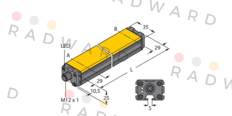 LI1000P1-Q25LM1-LIU5X3-H1151 Turck