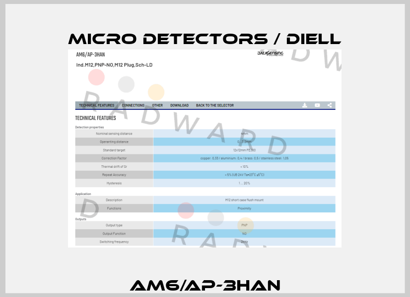 AM6/AP-3HAN Micro Detectors / Diell