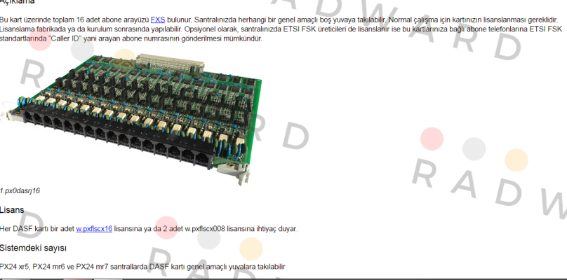 WPX0DASF016  Telesis