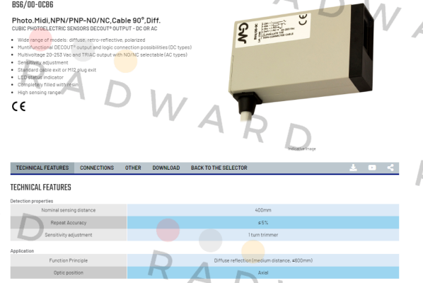 BS6/00-0C86 Micro Detectors / Diell (now Datasensing)