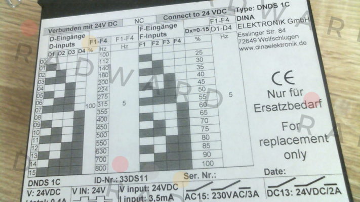 DNDS 1C / 33DS11 DINA