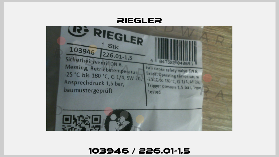 103946 / 226.01-1,5 Riegler