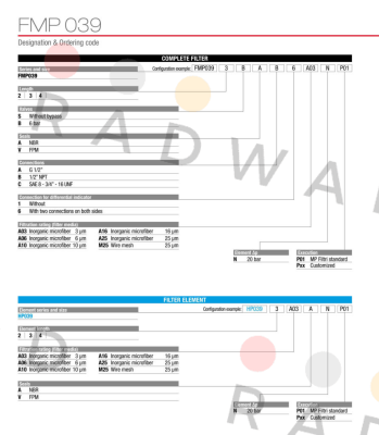 FMP-039-2-B-A-A-6-A06-N-P01 MP Filtri