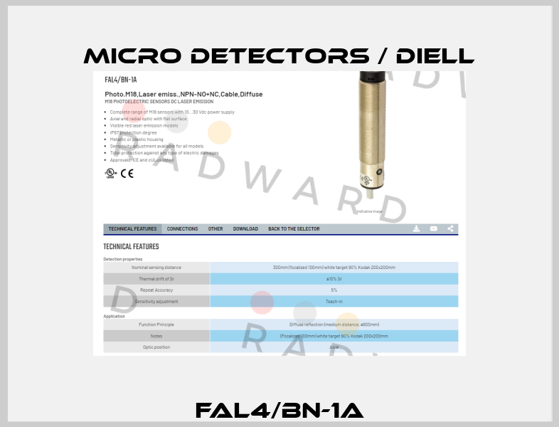 FAL4/BN-1A Micro Detectors / Diell
