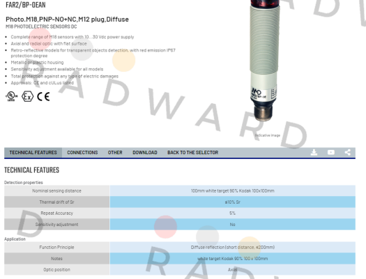 FAR2/BP-0EAN Micro Detectors / Diell (now Datasensing)