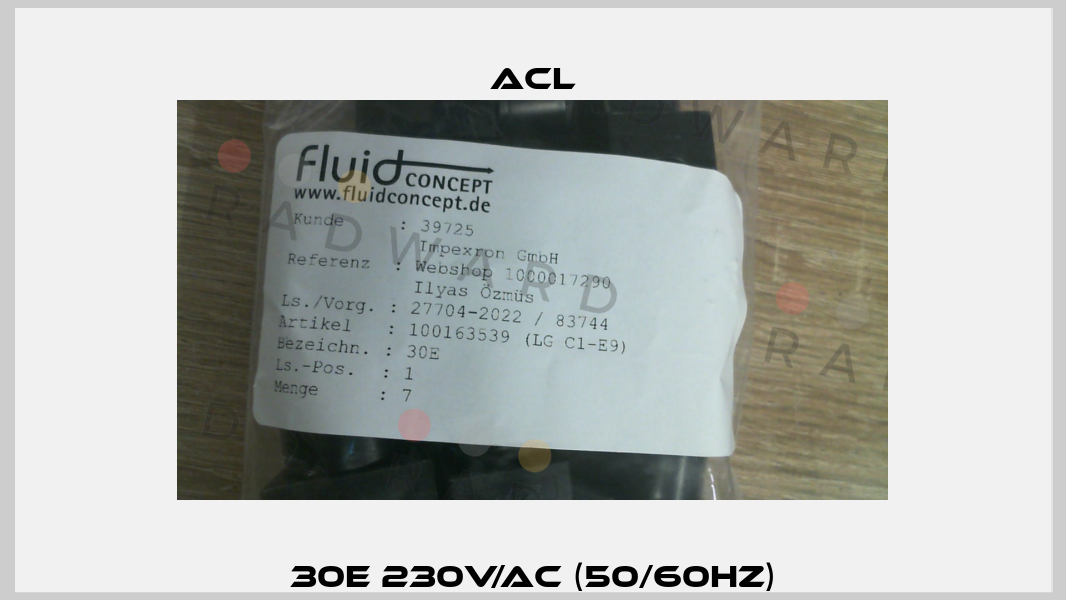 30E 230V/AC (50/60Hz) ACL