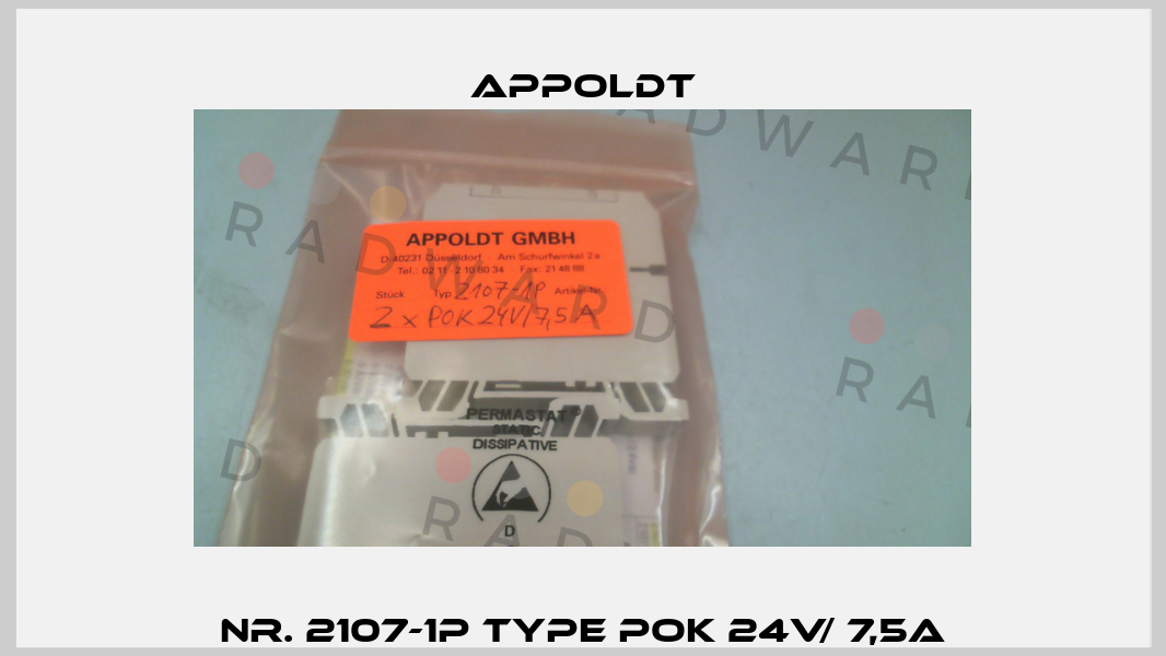 Nr. 2107-1P Type POK 24V/ 7,5A Appoldt