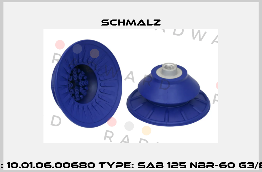 P/N: 10.01.06.00680 Type: SAB 125 NBR-60 G3/8-IG Schmalz