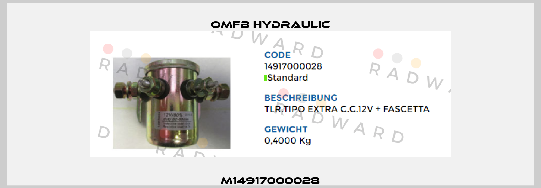 M14917000028 OMFB Hydraulic