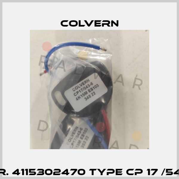Nr. 4115302470 Type CP 17 /543 Colvern