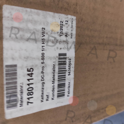 DC-PRO 5-500 1/1 H5 V8/2 Demag