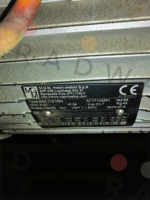 BAK 112 MB4 M.G.M MOTORI