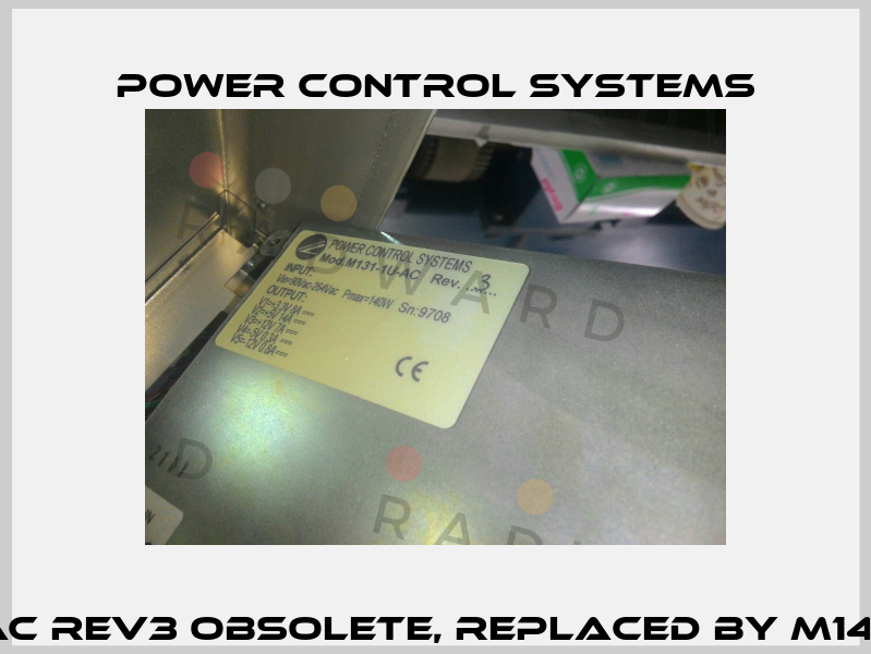 M131-1U-AC REV3 obsolete, replaced by M141-1U-PFC  Power Control Systems