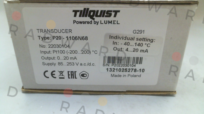 P20 transducer Tillquist