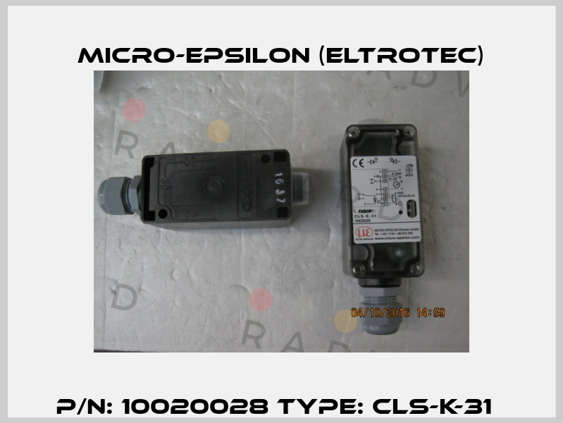 P/N: 10020028 Type: CLS-K-31   Micro-Epsilon (Eltrotec)