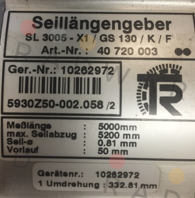 SL3005/GS130  FSG Fernsteuergeräte