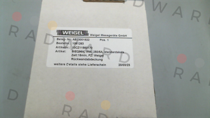 BiEQ 96K Weigel