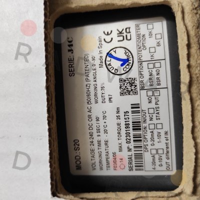 P/N: S4C010109, Type: J4C-S20 J+J Automation