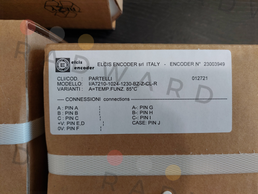 I/A7210-1024-1230-BZ-Z-CL-R Elcis