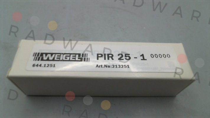 PIR 25-1 (644.1251) Weigel
