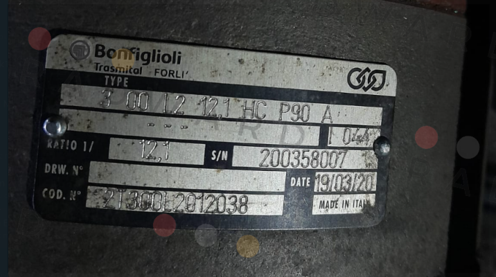 3 00 L2 12.1HC P90 A Bonfiglioli