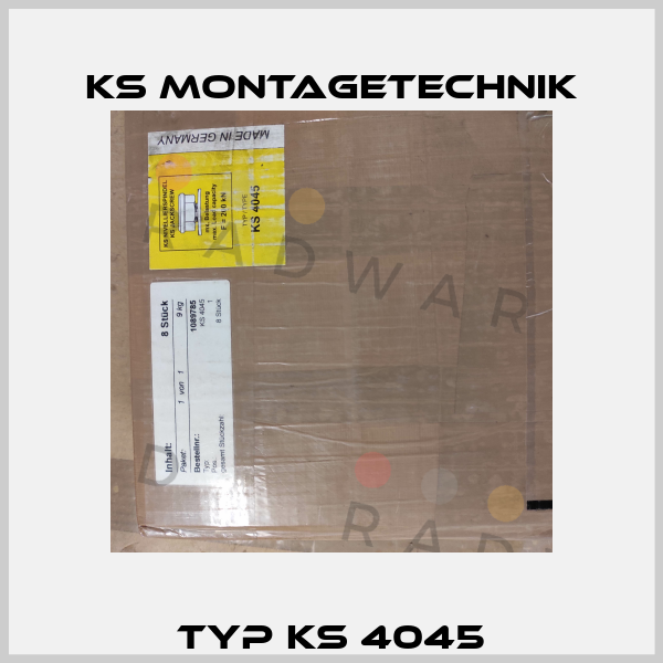 Typ KS 4045 Ks Montagetechnik