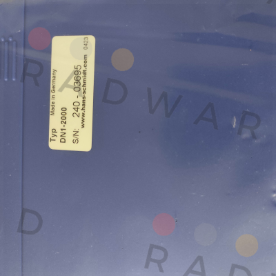 DN1-2000 Hans Schmidt