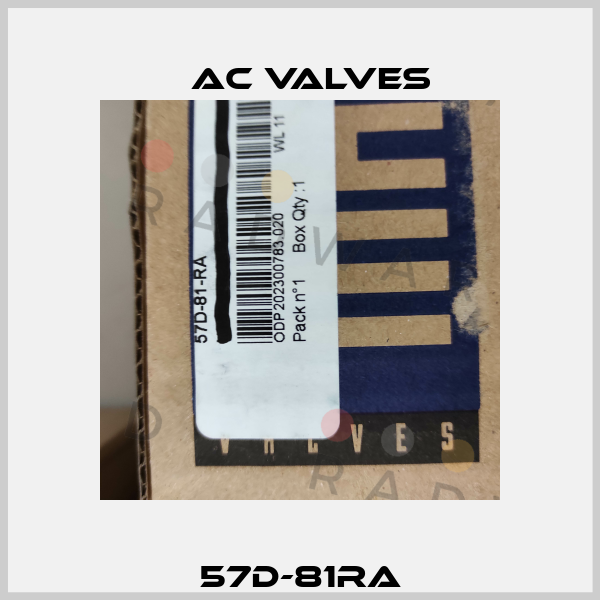 57D-81RA МAC Valves