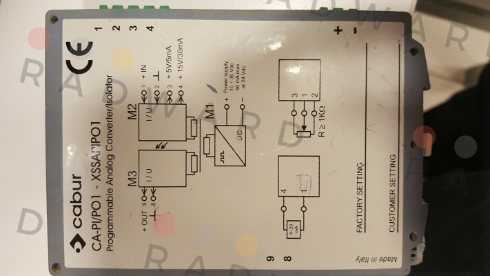 CA-PI/PO1-XSSAPIPO1 Cabur