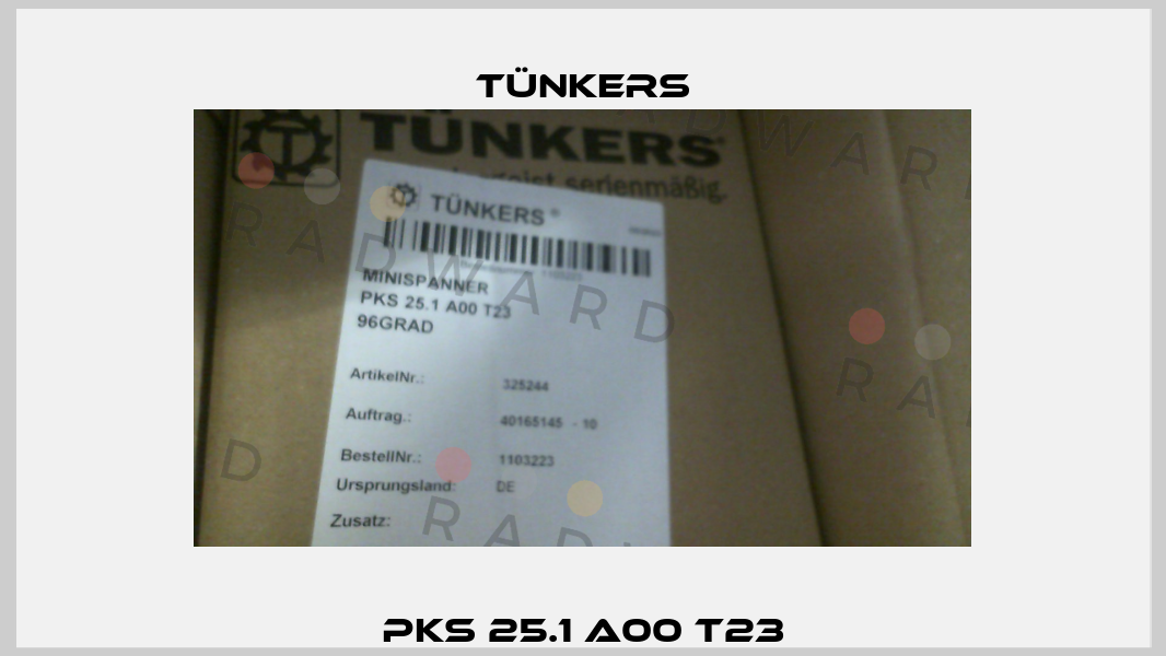 PKS 25.1 A00 T23 Tünkers