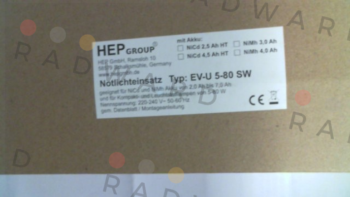 EV-U5-80-SW HEP