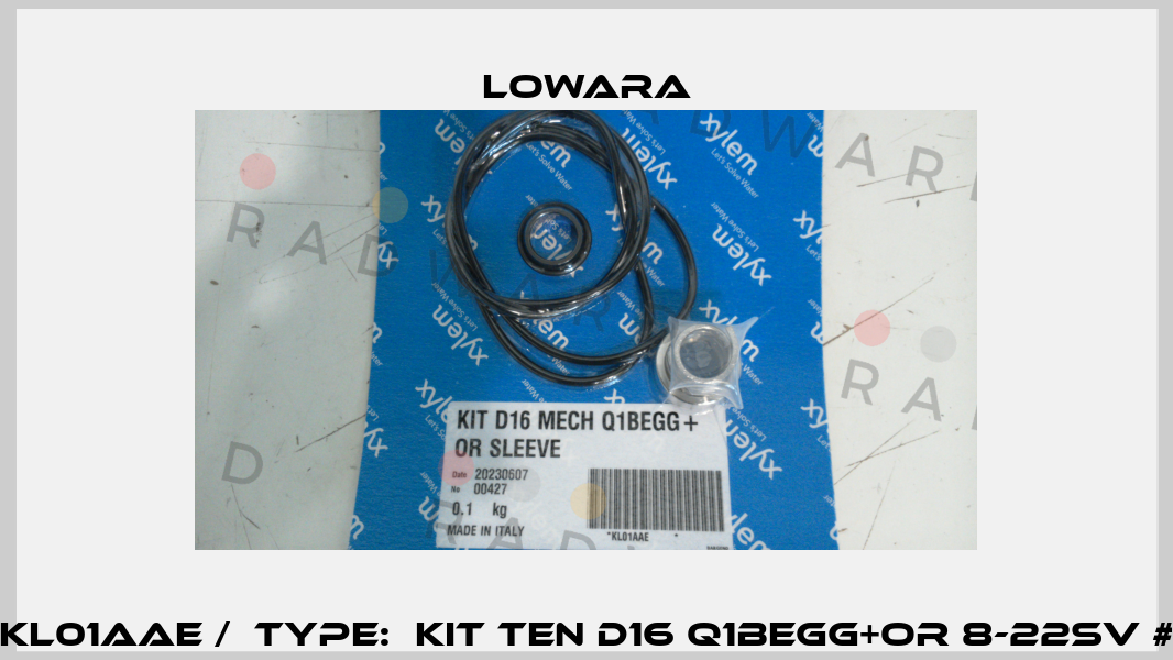 KL01AAE /  Type:  KIT TEN D16 Q1BEGG+OR 8-22SV # Lowara